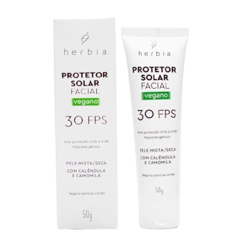 Protetor Solar Físico pele mista/seca FPS 30 50g