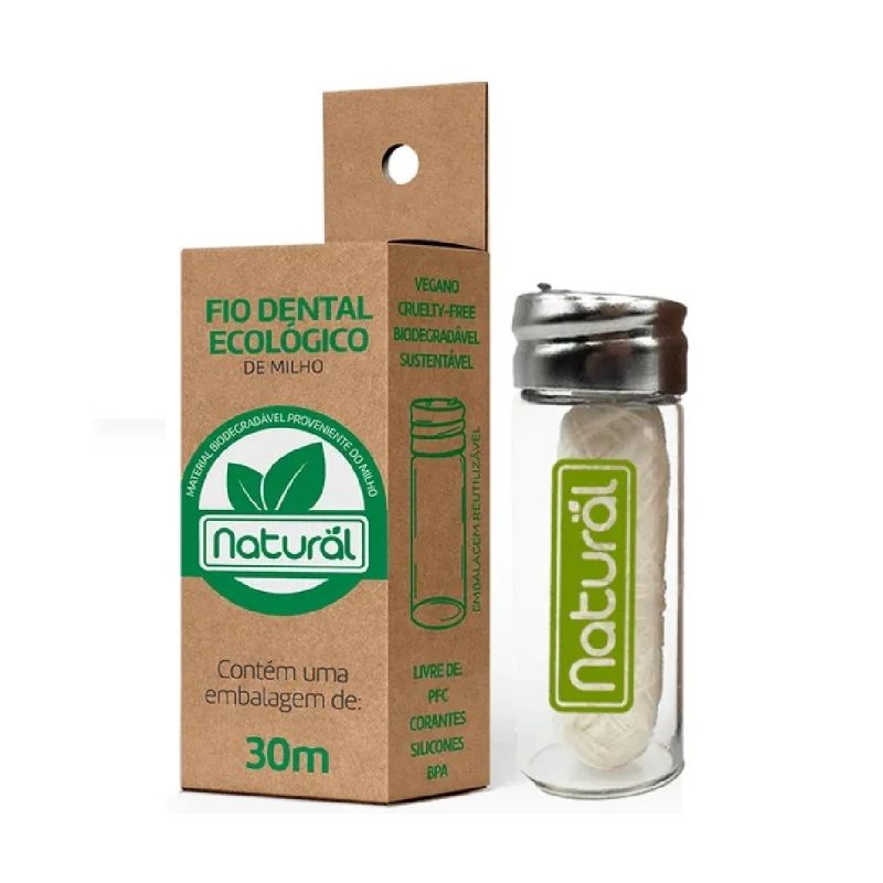 Fio Dental Ecológico de Milho Natural