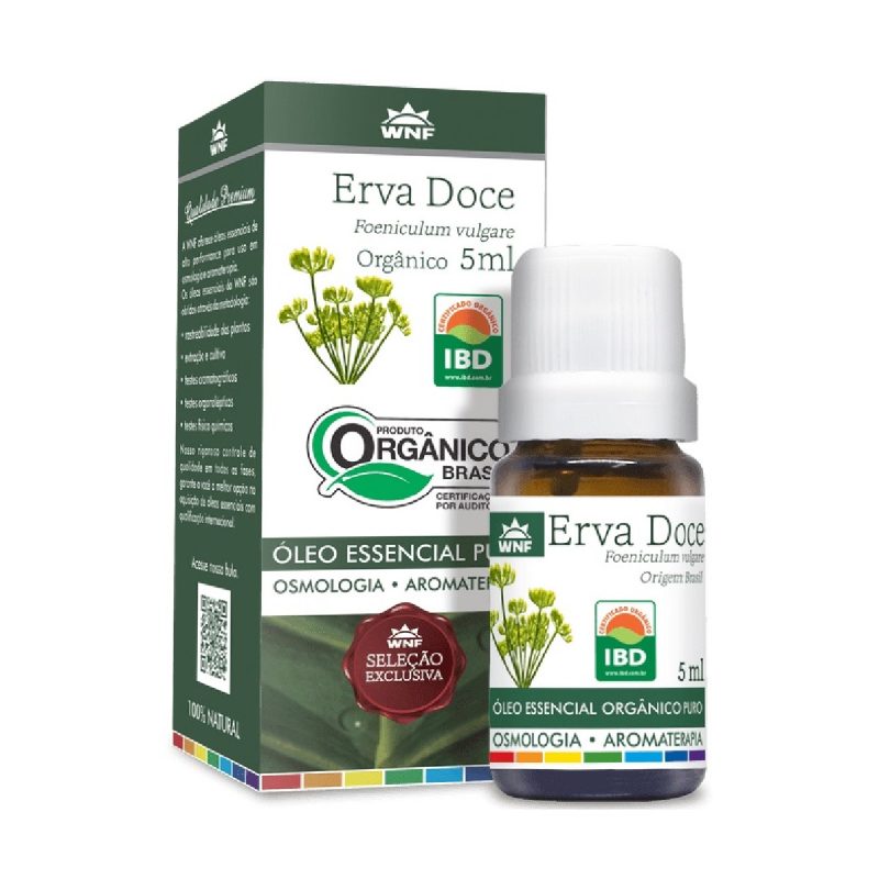 Óleo Essencial Erva Doce Orgânica 5ml