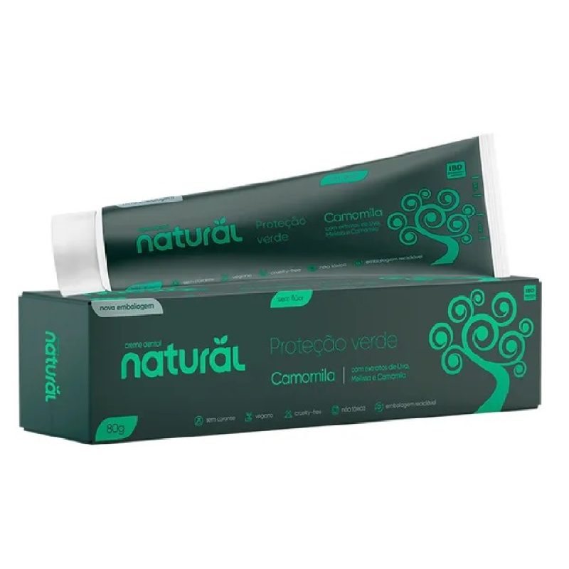 Creme Dental Proteção Verde Camomila 80g